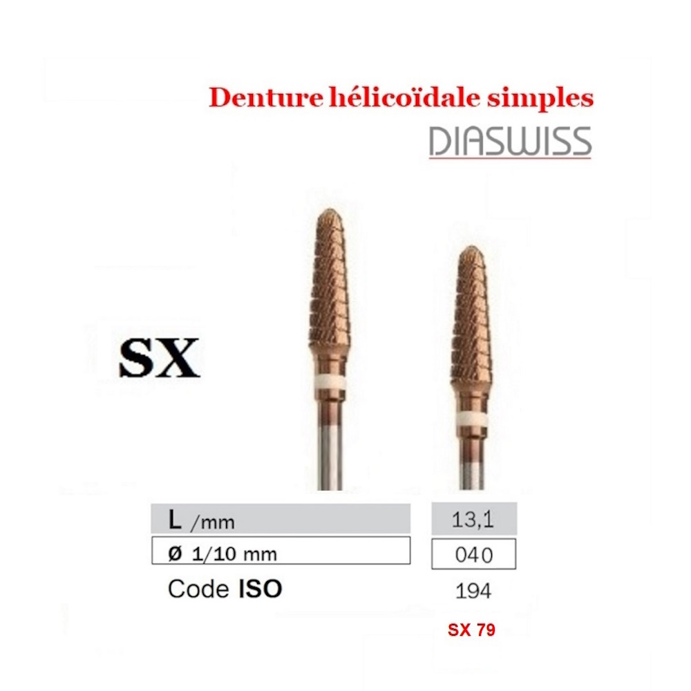 Fraise SX 0,40mm Tungstène SX79 Diaswiss